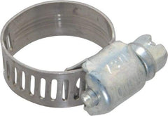 IDEAL TRIDON - SAE Size 5, 5/16 to 11/16" Diam, Carbon Steel Miniature Worm Drive Clamp - 5/16" Wide, Series 300 - USA Tool & Supply