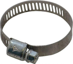 IDEAL TRIDON - SAE Size 16, 11/16 to 1-1/2" Diam, Carbon Steel Miniature Worm Drive Clamp - 5/16" Wide, Series 300 - USA Tool & Supply