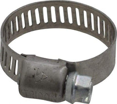 IDEAL TRIDON - SAE Size 8, 7/16 to 1" Diam, Stainless Steel Miniature Worm Drive Clamp - 5/16" Wide, Material Grade 301, Series 325 - USA Tool & Supply