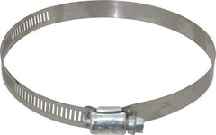 IDEAL TRIDON - SAE Size 72, 3 to 5" Diam, Carbon Steel Worm Drive Clamp - 1/2" Wide, Series 600 - USA Tool & Supply