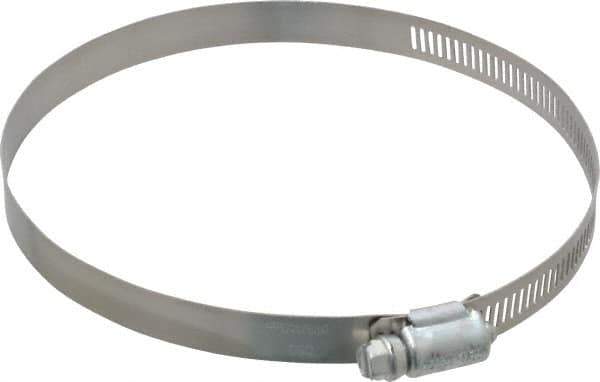 IDEAL TRIDON - SAE Size 80, 3-1/2 to 5-1/2" Diam, Carbon Steel Worm Drive Clamp - 1/2" Wide, Series 600 - USA Tool & Supply