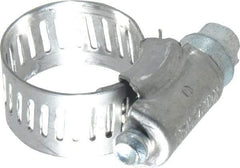 IDEAL TRIDON - SAE Size 6, 3/8 to 7/8" Diam, Stainless Steel Worm Drive Clamp - 1/2" Wide, Material Grade 201, Series 611 - USA Tool & Supply