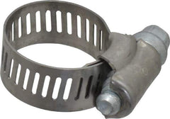 IDEAL TRIDON - SAE Size 8, 7/16 to 1" Diam, Stainless Steel Worm Drive Clamp - 1/2" Wide, Material Grade 201, Series 611 - USA Tool & Supply