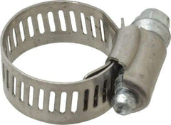 IDEAL TRIDON - SAE Size 10, 9/16 to 1-1/16" Diam, Stainless Steel Worm Drive Clamp - 1/2" Wide, Material Grade 201, Series 611 - USA Tool & Supply