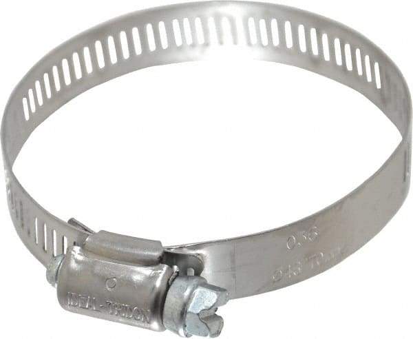 IDEAL TRIDON - SAE Size 36, 1-13/16 to 2-3/4" Diam, Stainless Steel Worm Drive Clamp - 1/2" Wide, Material Grade 201, Series 611 - USA Tool & Supply