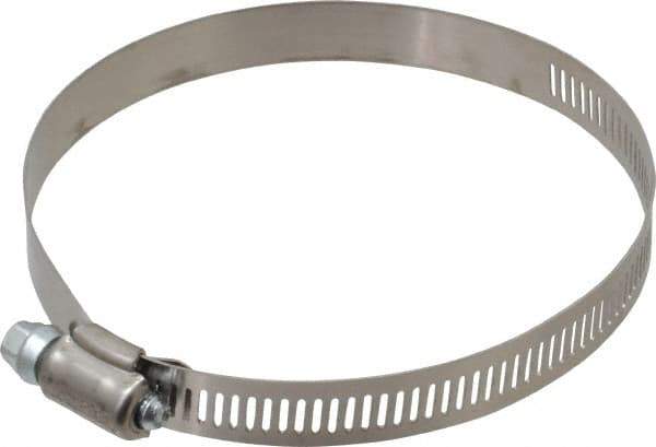 IDEAL TRIDON - SAE Size 60, 3-5/16 to 4-1/4" Diam, Stainless Steel Worm Drive Clamp - 1/2" Wide, Material Grade 201, Series 611 - USA Tool & Supply