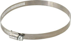 IDEAL TRIDON - SAE Size 80, 3-1/2 to 5-1/2" Diam, Stainless Steel Worm Drive Clamp - 1/2" Wide, Material Grade 201, Series 611 - USA Tool & Supply