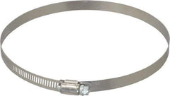 IDEAL TRIDON - SAE Size 104, 5 to 7" Diam, Stainless Steel Worm Drive Clamp - 1/2" Wide, Material Grade 201, Series 611 - USA Tool & Supply