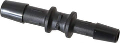 Made in USA - 5/16 x 1/4" Barb, Nylon Single Barbed Tube Reducer - Black - USA Tool & Supply