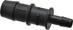 Made in USA - 3/4 x 3/8" Barb, Nylon Single Barbed Tube Reducer - Black - USA Tool & Supply