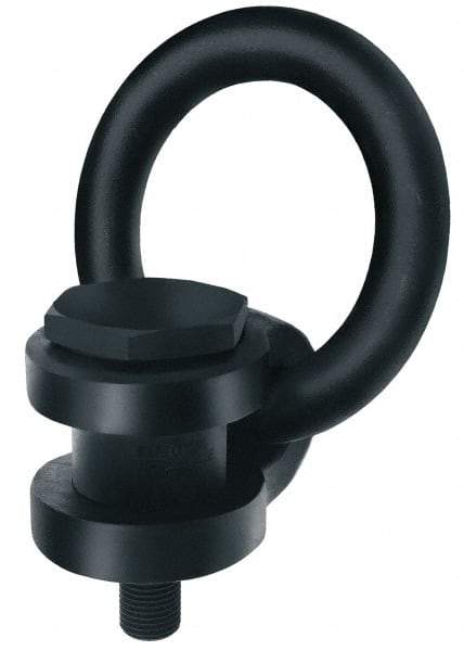 American Drill Bushing - 25,000 kg. Load Limit, Side Pull Hoist Ring - M64x6.0 Thread Size, 5-1/4 x 10-1/2 Inch Diameter Ring - USA Tool & Supply