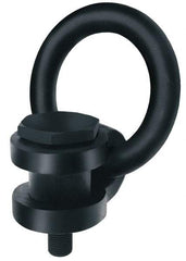 American Drill Bushing - 900 kg. Load Limit, Side Pull Hoist Ring - M12x1.75 Thread Size, 3 Inch Diameter Ring - USA Tool & Supply