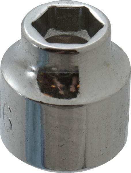 Proto - 5/16", 3/8" Drive, Standard Hand Socket - 6 Points, 3/4" OAL, Chrome Finish - USA Tool & Supply