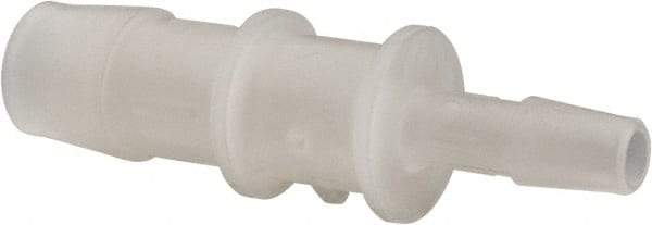 Made in USA - Kynar Single Barbed Tube Reducer - Natural - USA Tool & Supply