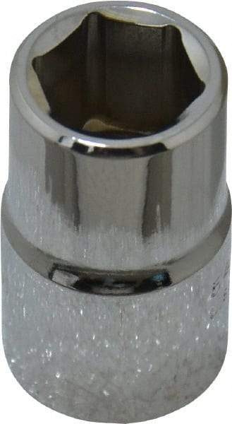 Proto - 1/2" Drive, Standard Hand Socket - 6 Points, 1-1/2" OAL, Chrome Finish - USA Tool & Supply