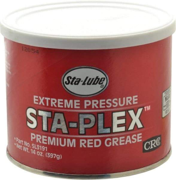 CRC - 14 oz Can Lithium Extreme Pressure Grease - Red, Extreme Pressure & Food Grade, 325°F Max Temp, NLGIG 2, - USA Tool & Supply