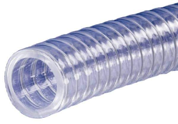 Kuriyama of America - 1/2" ID x 0.736" OD, 100' Long, PVC Tube - Clear, 100 Max psi - USA Tool & Supply