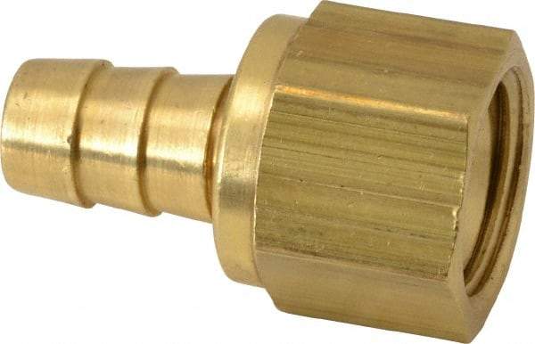 Cerro - 5/8 UNF Thread Hose Barb x Female 45° SAE Swivel Connector - 3/8" ID Hose x 3/8" OD Hose, Brass - USA Tool & Supply