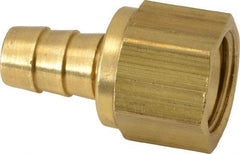 Cerro - 5/8 UNF Thread Hose Barb x Female 45° SAE Swivel Connector - 3/8" ID Hose x 3/8" OD Hose, Brass - USA Tool & Supply