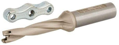Iscar - 0.433 to 0.449" Diam, 5xD, 1.3" Max Depth, 5/8" Shank Diam, Replaceable Tip Drill - IDI Insert, 11 Seat Size, DCM Toolholder, Series ChamDrill - USA Tool & Supply