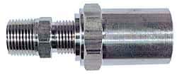 Dixon Valve & Coupling - 3/8 NPTF, Reusable Hose Male Fitting - 1/4" Hose ID x 5/8" Hose OD - USA Tool & Supply