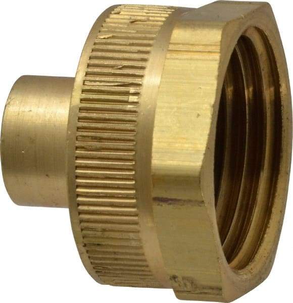 Dixon Valve & Coupling - 1/8 NPTF & 3/4 NH Garden Hose Fitting - Brass, Female Hose to Female Pipe Connector - USA Tool & Supply