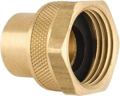 Dixon Valve & Coupling - 3/8 NPTF & 3/4 NH Garden Hose Fitting - Brass, Female Hose to Female Pipe Connector - USA Tool & Supply