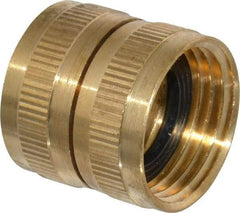 Cerro - 3/4 NH Garden Hose Fitting - Brass, Female Hose to Female Hose Swivel Connector - USA Tool & Supply