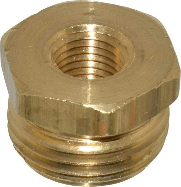 Dixon Valve & Coupling - 1/4 NPTF & 3/4 NH Garden Hose Fitting - Brass, Male Hose to Female Pipe Connector - USA Tool & Supply