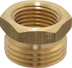 Cerro - 1/2 FPT & 3/4 MGHT Garden Hose Fitting - Brass, Male Hose to Female Pipe Connector - USA Tool & Supply