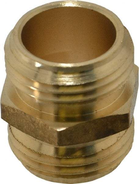 Cerro - 3/4 NH Garden Hose Fitting - Brass, Male Hose to Male Hose Connector - USA Tool & Supply