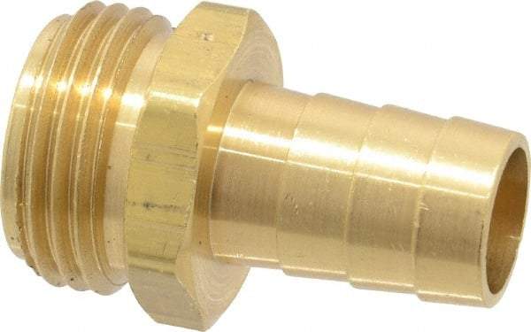 Dixon Valve & Coupling - 3/4 NH Garden Hose Fitting - Brass, Short Shank Male Connector - USA Tool & Supply