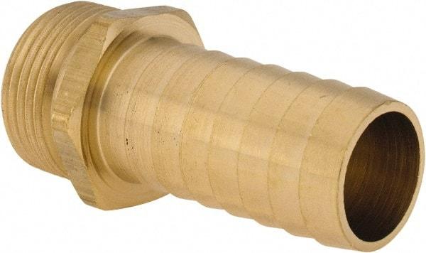 Dixon Valve & Coupling - 1 NH Garden Hose Fitting - Brass, Long Shank Male Connector - USA Tool & Supply