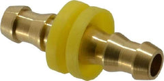 Cerro - 3/8" ID Barbed Push On Splicer - 2.05" Long, Brass - USA Tool & Supply