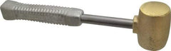 American Hammer - 5 Lb Head 2" Face Brass Head Hammer - 13-1/2" OAL, Aluminum Handle - USA Tool & Supply