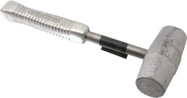 American Hammer - 7 Lb Head 2" Face Lead Alloy Nonmarring Lead Hammer - 13-1/2" OAL, Aluminum Handle - USA Tool & Supply