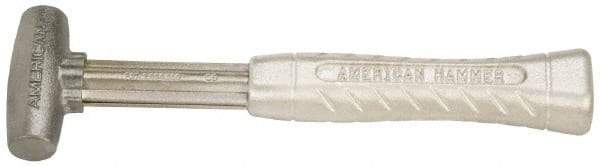 American Hammer - 1 Lb Head 1" Face Zinc Aluminum Alloy Nonmarring Hammer - 11-1/2" OAL, Aluminum Handle - USA Tool & Supply