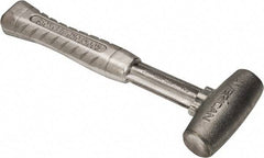 American Hammer - 2 Lb Head 1-1/4" Face Zinc Aluminum Alloy Nonmarring Hammer - 11-1/2" OAL, Aluminum Handle - USA Tool & Supply