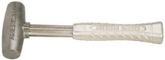 American Hammer - 4 Lb Head 1-3/4" Face Zinc Aluminum Alloy Nonmarring Hammer - 11-1/2" OAL, Aluminum Handle - USA Tool & Supply