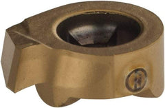 Iscar - 11-B18-0.15GIQR Grade IC528, 0.0984" Cutting Width Carbide Grooving Insert - 0.079" Max Depth of Cut, Right Hand, 0.0059" Corner Radius, TiCN/TiN Finish - USA Tool & Supply