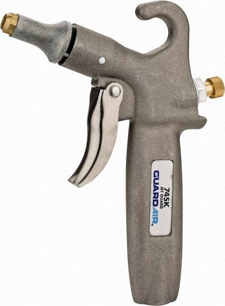 Guardair - 120 Max psi Standard Safety Pistol Grip Blow Gun - 1/4 NPT, Aluminum - USA Tool & Supply