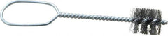 Schaefer Brush - 15/16 Inch Actual Brush Diameter, 3/4 Inch Inside Diameter, Carbon Steel, Plumbing, Hand Fitting and Cleaning Brush - 7/8 Refrigeration Outside Diameter, 1 Inch Brush Length, 13/32 Inch Trim Length, 0.008 Wire, Oval Formed Wire Handle - USA Tool & Supply