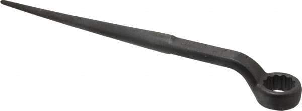 Proto - 1-1/4" 12 Point Spud Handle Box Wrench - Single End, 1-25/32" Head Diam x 13/16" Head Thickness, 17" OAL, Steel, Black Finish - USA Tool & Supply