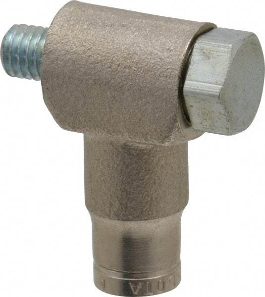 Norgren - 10-32 UNF, Nickel Plated Brass Push-to-Connect Tube Banjo Elbow - 260 Max psi, Tube to Male Connection - USA Tool & Supply