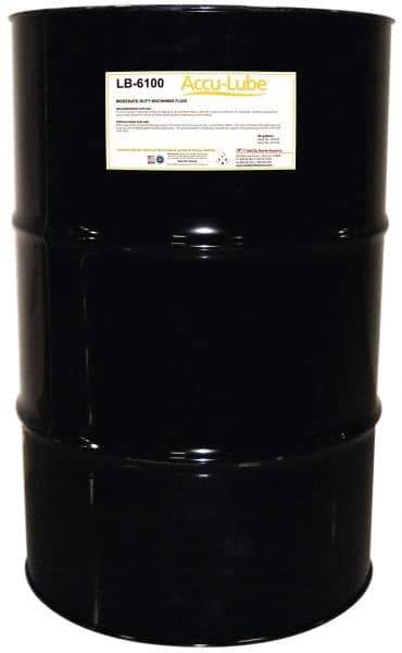 Accu-Lube - Accu-Lube LB-6100, 55 Gal Drum Cutting & Sawing Fluid - Natural Ingredients, For Cutting, Drilling, Grinding, Milling, Punching, Stamping, Tapping - USA Tool & Supply
