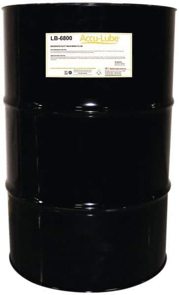 Accu-Lube - Accu-Lube LB-6800, 55 Gal Drum Cutting & Sawing Fluid - Natural Ingredients, For Cutting, Grinding - USA Tool & Supply