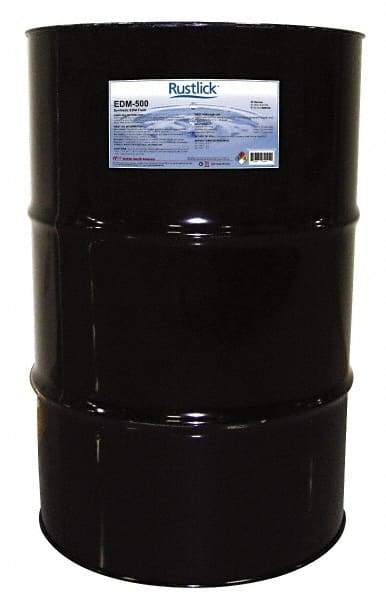 Value Collection - Rustlick EDM-500, 55 Gal Drum EDM/Dielectric Fluid - Synthetic, For Electric Discharge Machining - USA Tool & Supply
