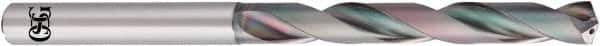 OSG - 8.8mm 140° Solid Carbide Jobber Drill - EgiAs Finish, Right Hand Cut, Spiral Flute, Straight Shank, 128mm OAL - USA Tool & Supply