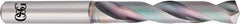 OSG - 5mm 140° Solid Carbide Jobber Drill - EgiAs Finish, Right Hand Cut, Spiral Flute, Straight Shank, 82mm OAL - USA Tool & Supply
