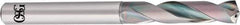 OSG - 9.2mm 140° Spiral Flute Solid Carbide Screw Machine Drill Bit - EgiAs Finish, Right Hand Cut, 46mm Flute Length, 106mm OAL, Straight Shank, Through Coolant - USA Tool & Supply